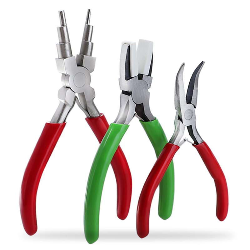 Jewelry Making Pliers Set - 3Pcs/Set Multi-functional Wire Winding Pliers Flat