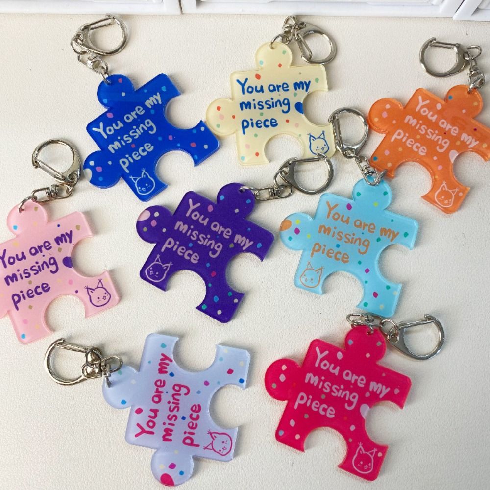 Jewelry Making Game - Creative Acrylic Puzzle Keychain 