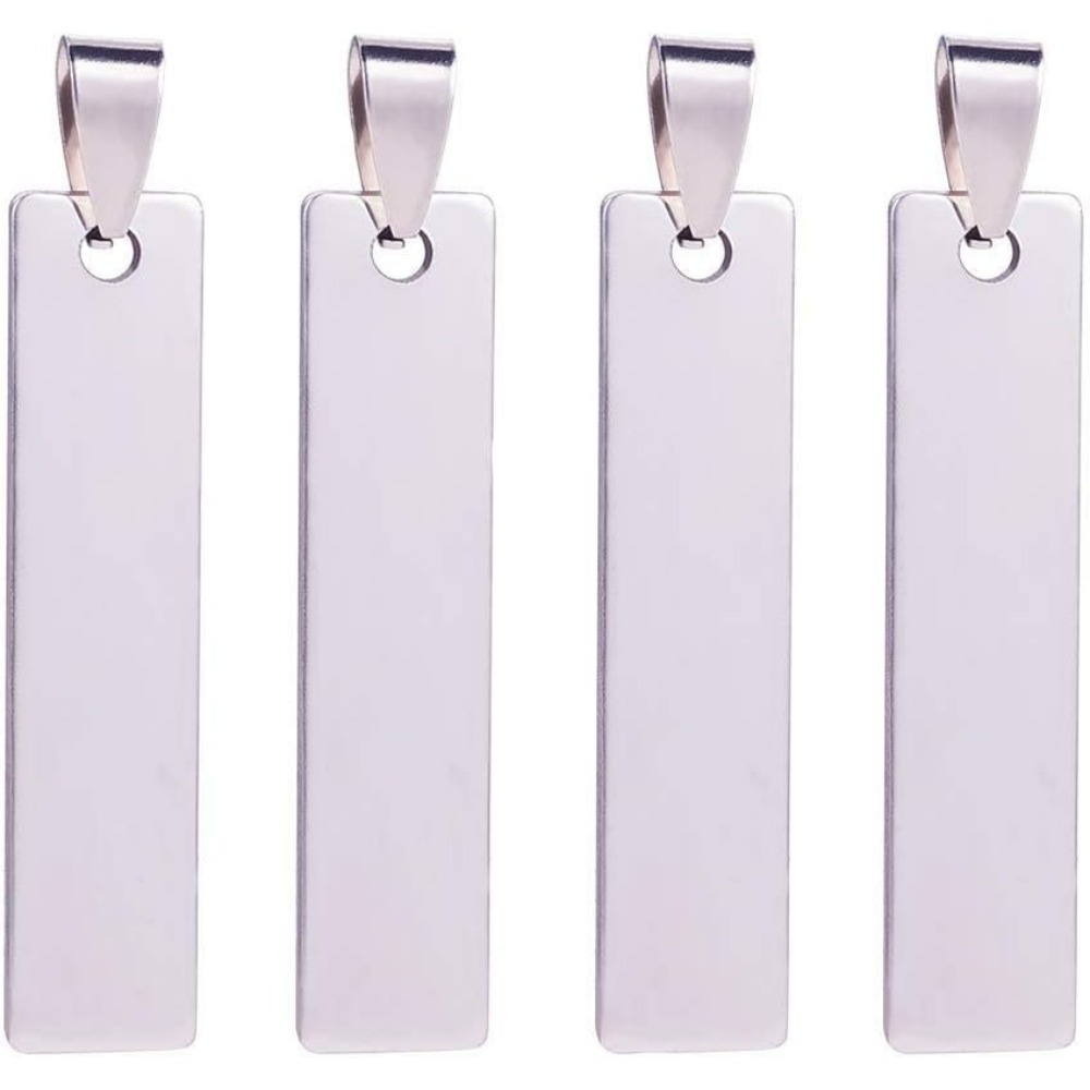 Jewelry Making Course - 20PCS 1.5x0.3 Inch Rectangle Stamping Blanks
