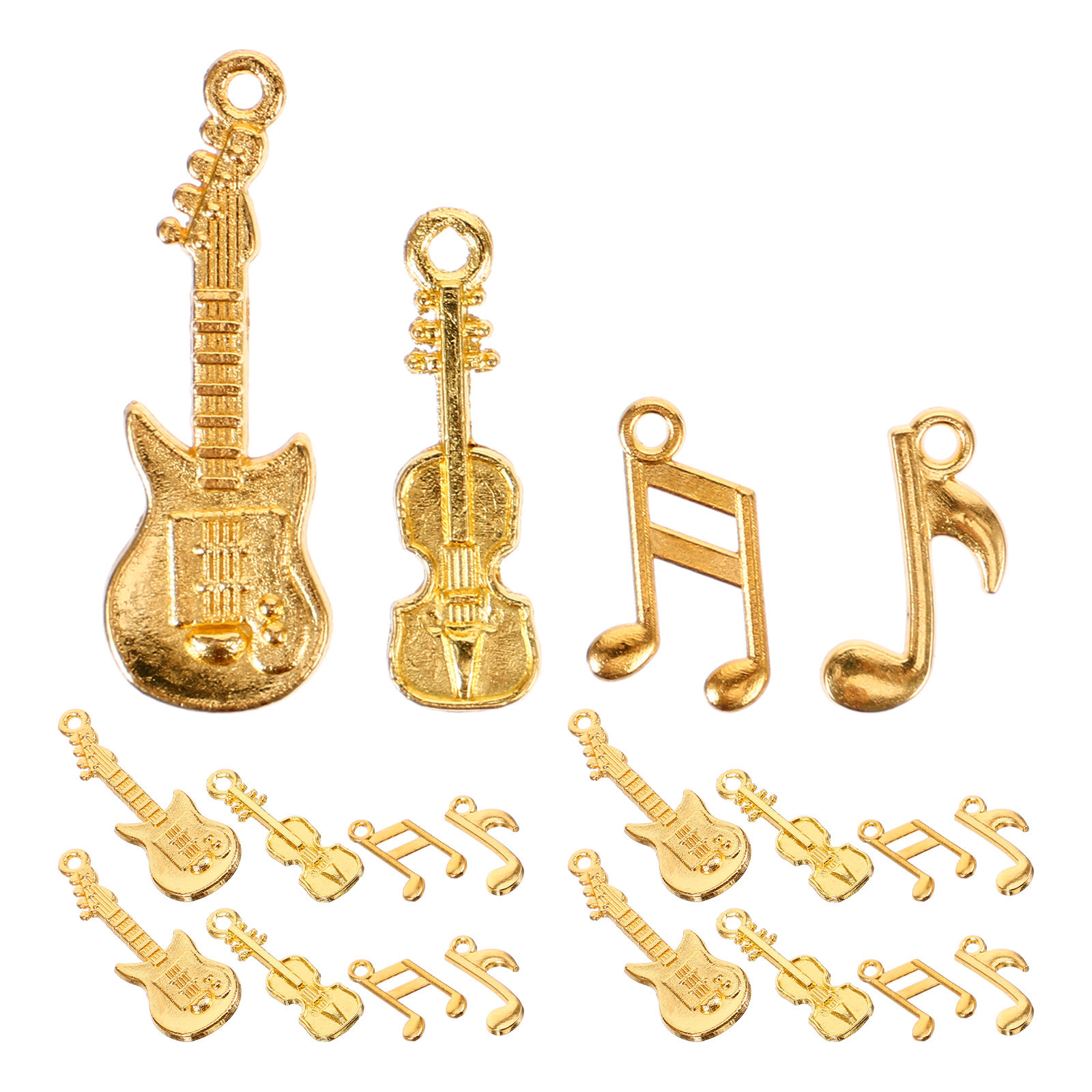 Jewelry Making Notes - 1Set Music Note Guitar Pendant Charm