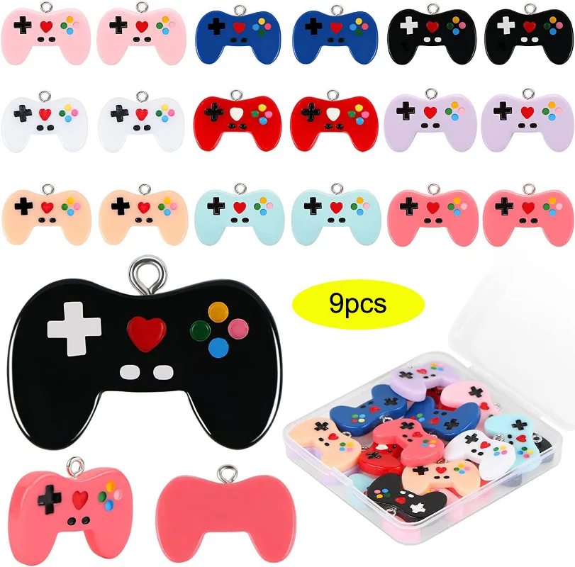 Jewelry Making Game - 9 Pcs Video Game Controller Charms