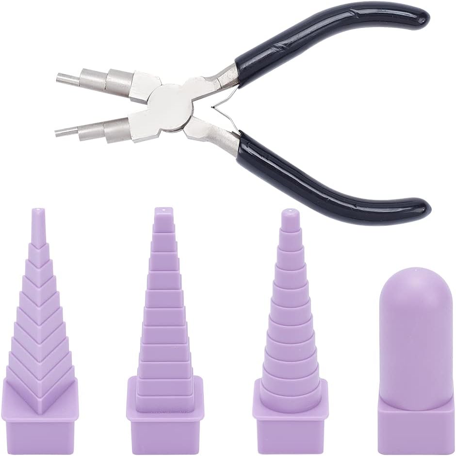 Jewelry Making Pliers Set - 5-in-1 Jewelry Pliers Set with Mandrels