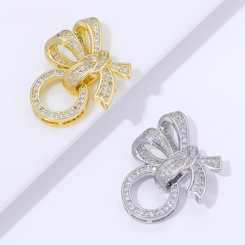 Jewelry Making Bead - 18K Gold Plated Pearl Clasps Connectors