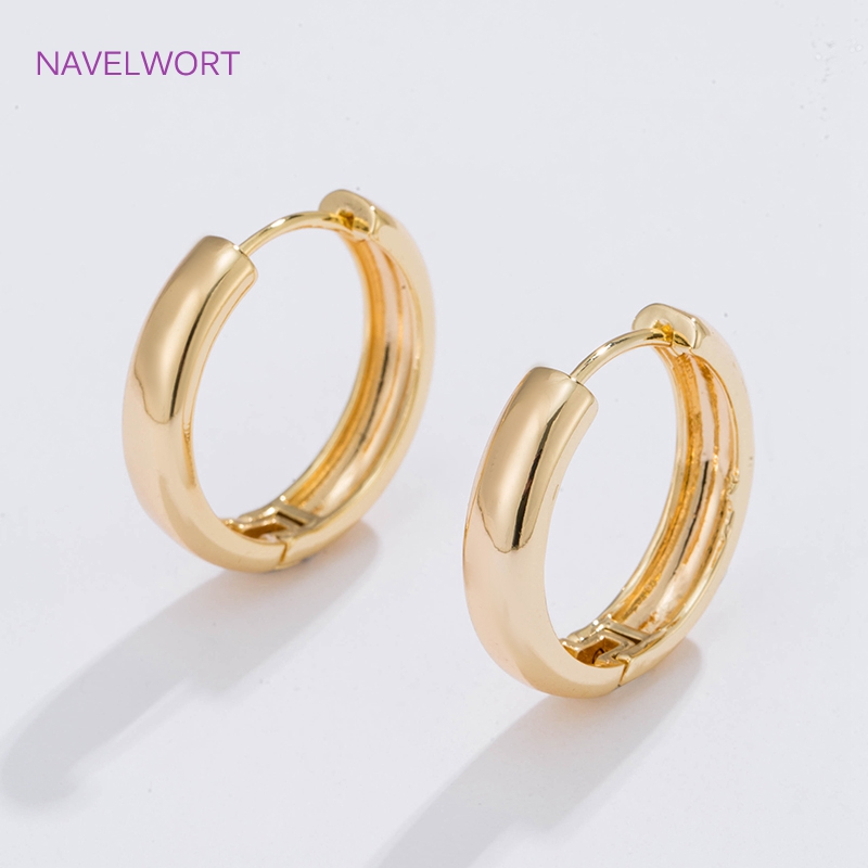 Jewelry Making Kit - 6 Sizes Gold Plated Circle Hoop