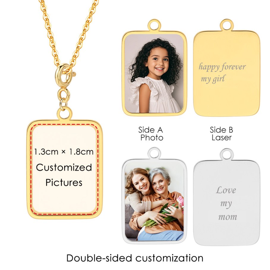 Making Custom Jewelry - Customized Photo Letter Flag Pendant Necklace