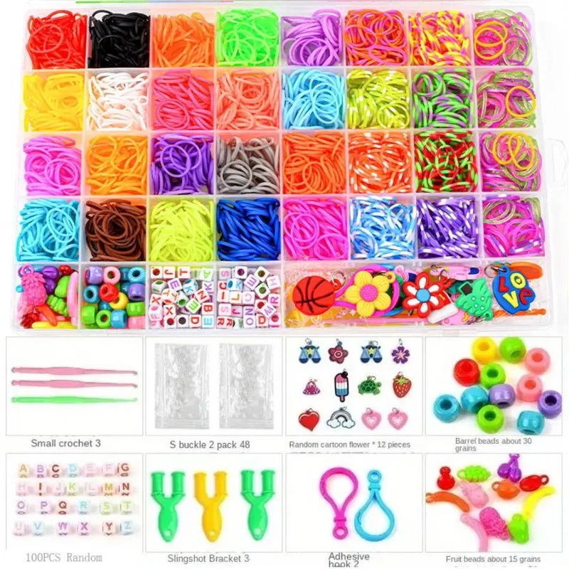 Jewelry Making Course - 4300pcs+ 32Colour Vibrant Color Rubber Band