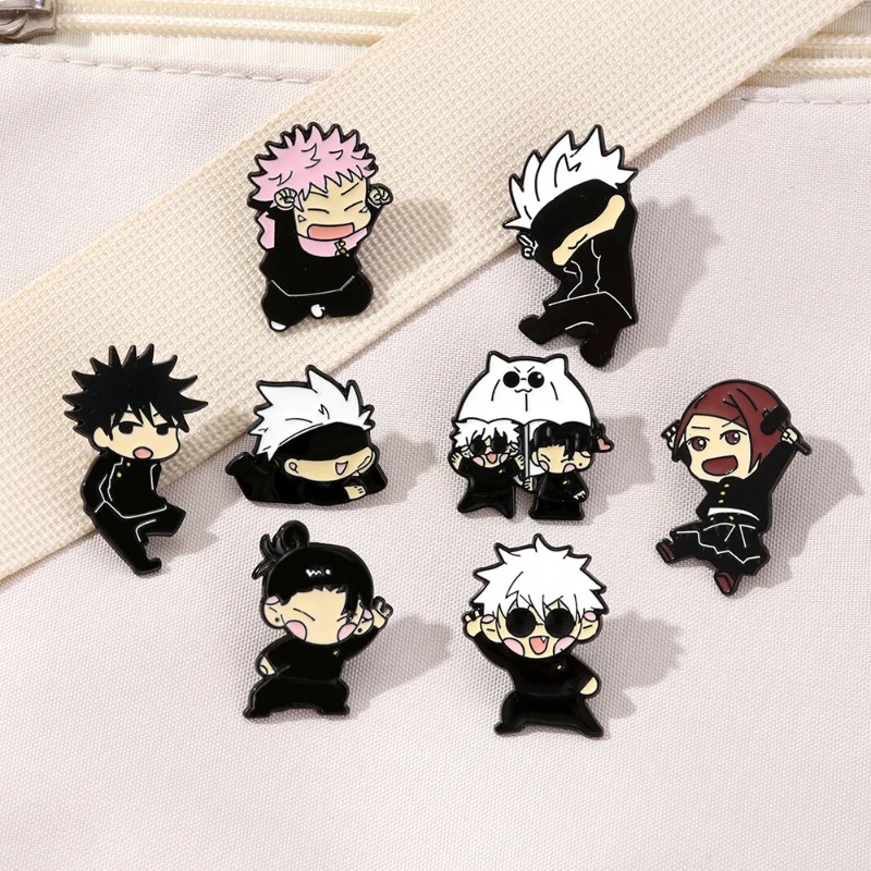 Jewelry Making Kit - 8pcs Anime Itadori Yuji Enamel Pins