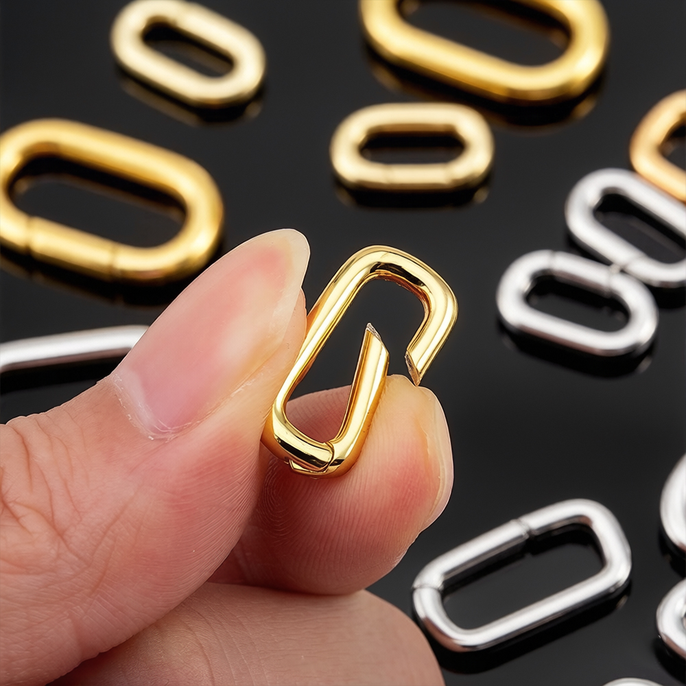 Jewelry Making Bead - 2pcs 18K Gold Plated Filled Oval