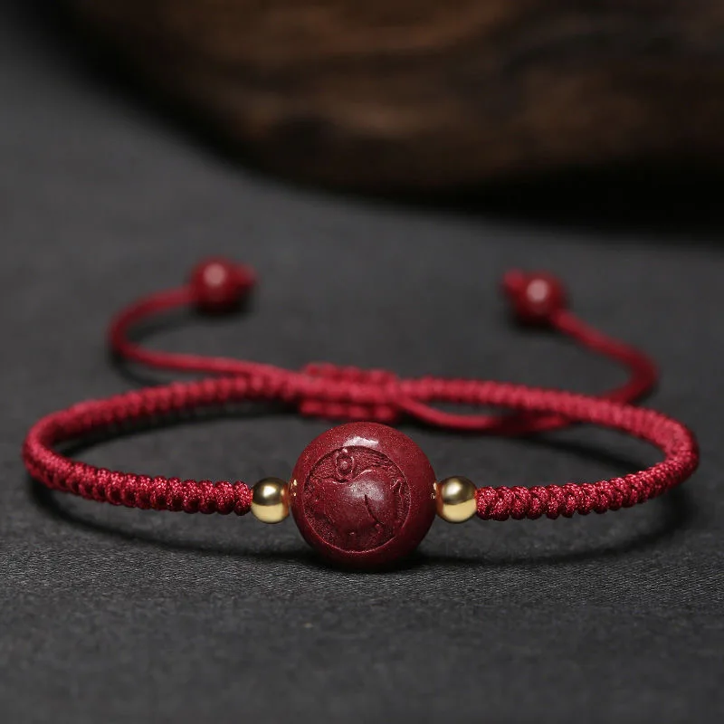 Making Custom Jewelry - Customized Cinnabar Chinese Zodiac DIY Bracelet
