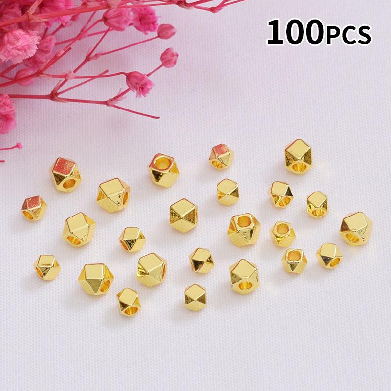 100PCS Faceted Spacer Beads Go - Jewelry Making Classes 评论和价格