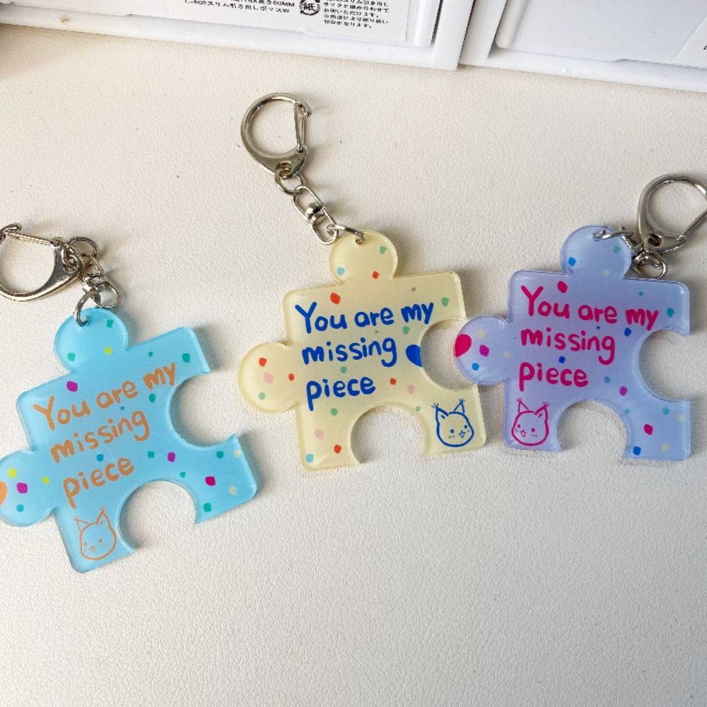 Creative Acrylic Puzzle Keycha - Jewelry Making Game 评论和价格