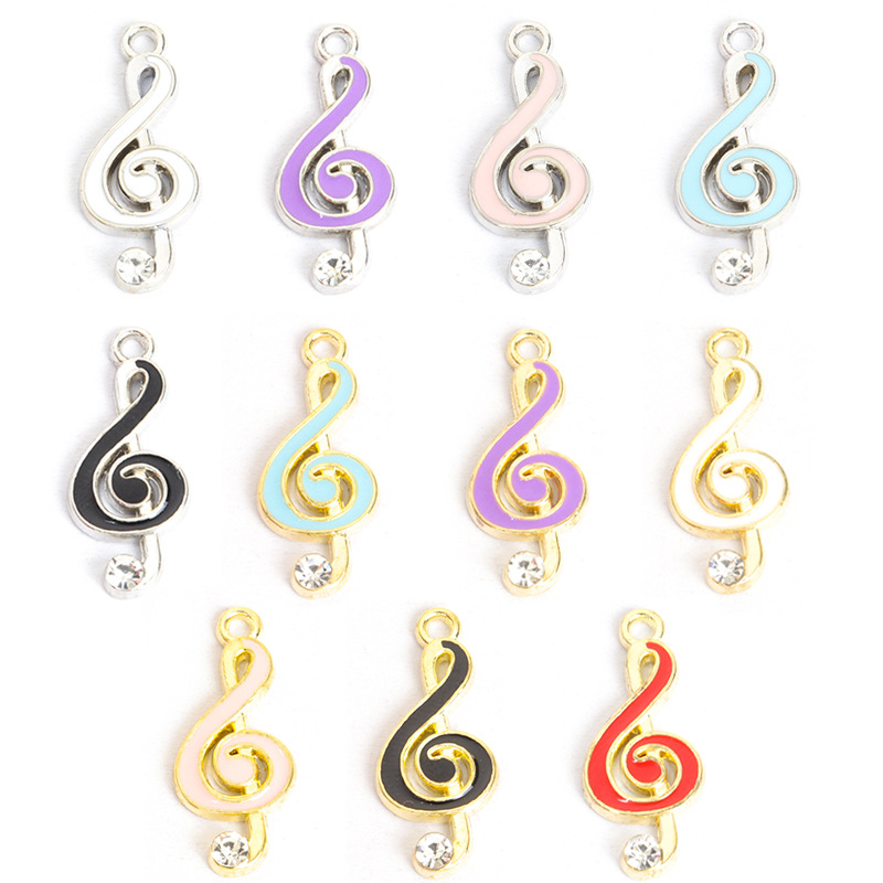 100PC/lot music note Pendant C - Jewelry Making Notes 评论和价格