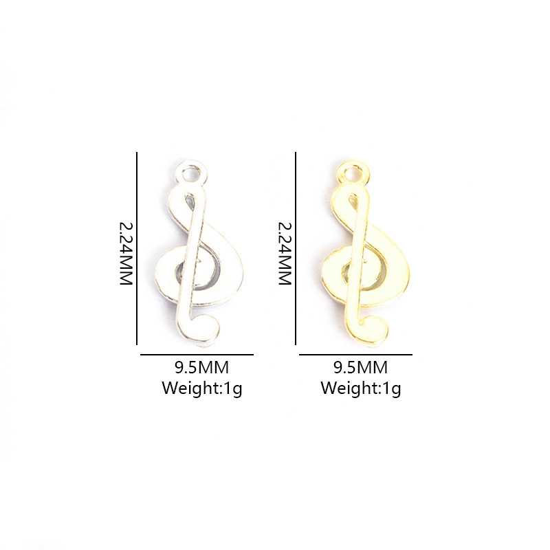 100PC/lot music note Pendant C - Jewelry Making Notes 评论和价格