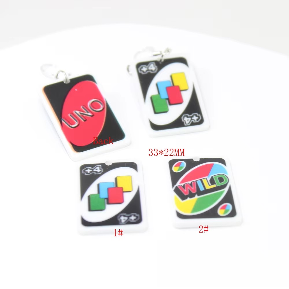 8Pcs/Lot Peker Game Card Charm - Jewelry Making Game 评论和价格