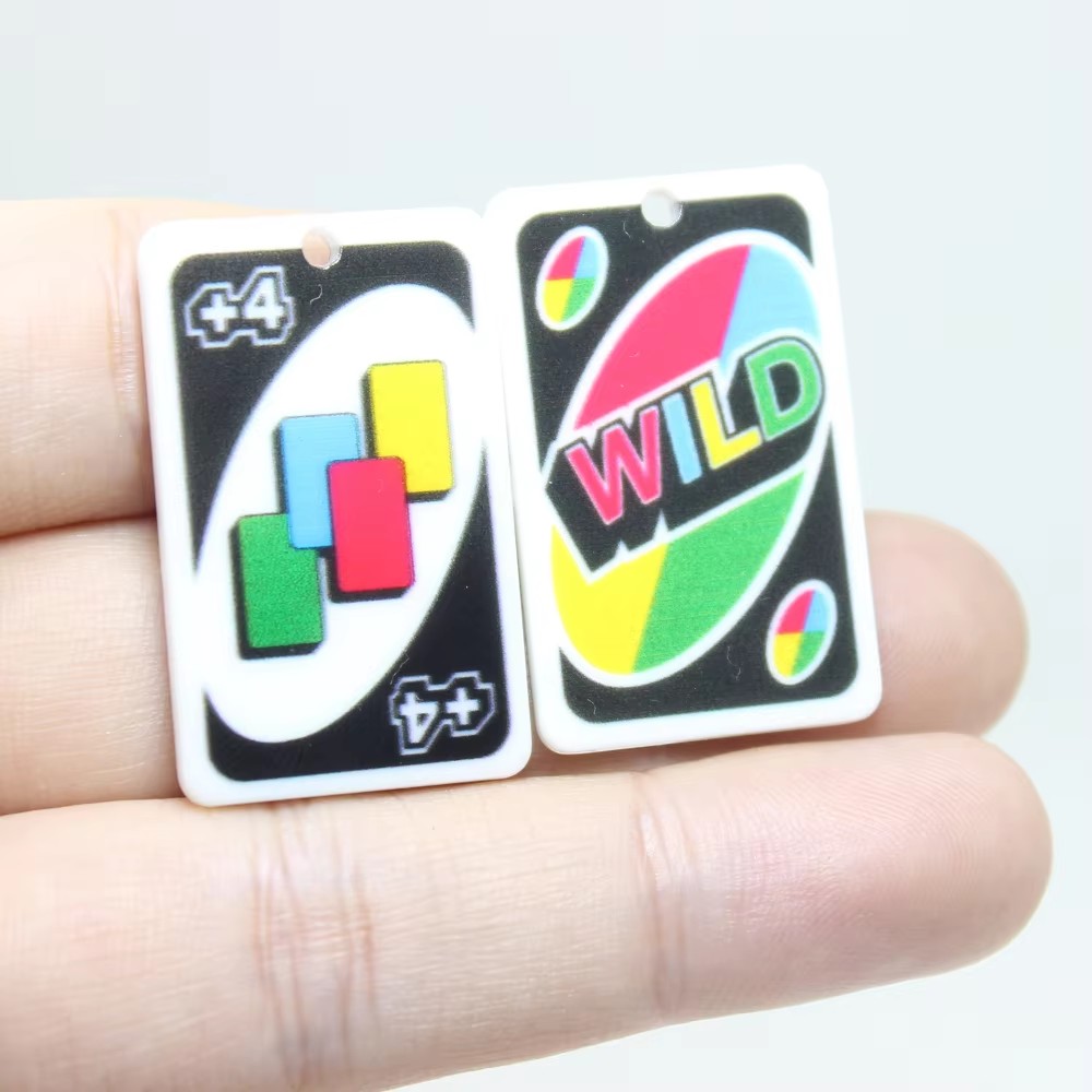 8Pcs/Lot Peker Game Card Charm - Jewelry Making Game 评论和价格