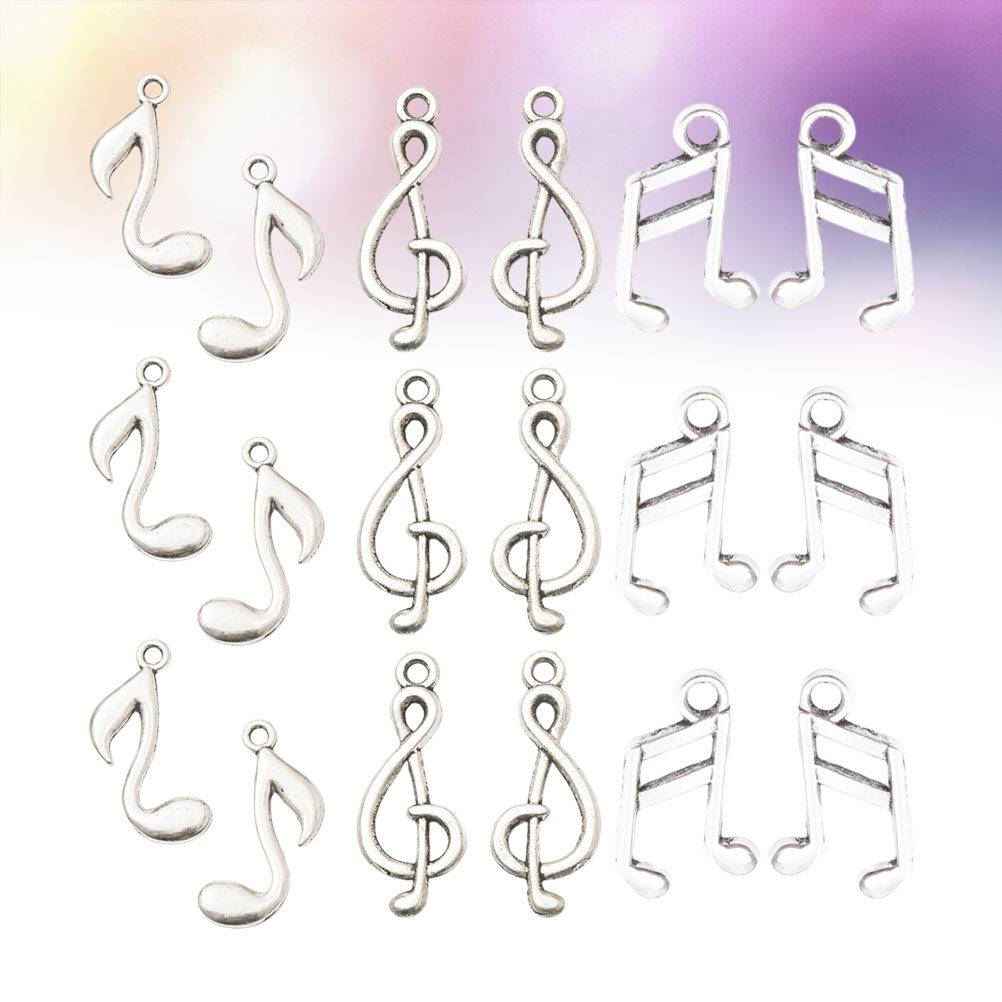 90Pcs Music Note Charms Set Cr - Jewelry Making Notes 评论和价格