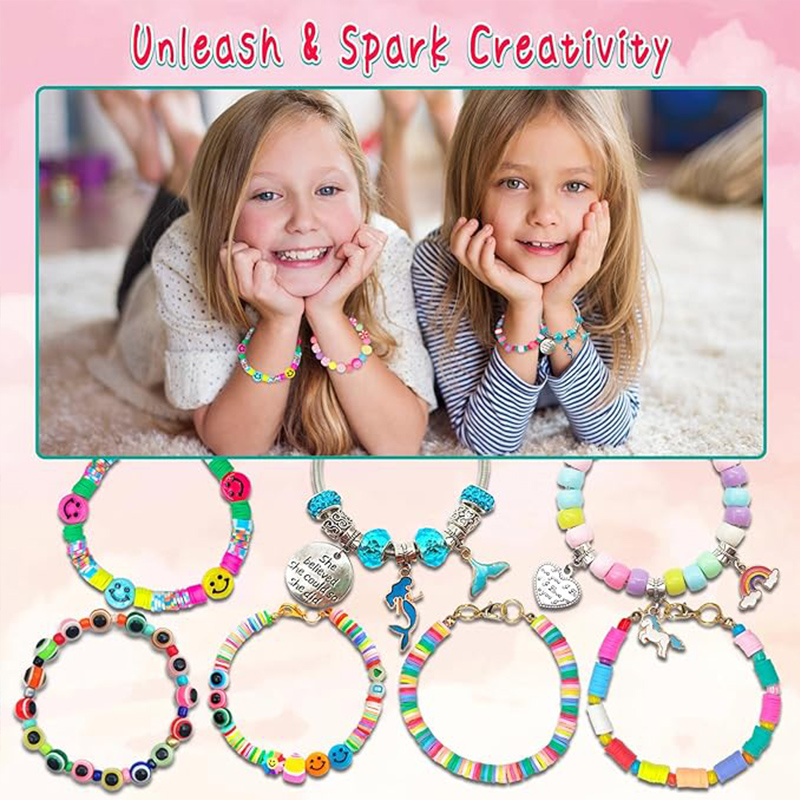 3400pcs Beads Charms Jewelry M - Jewelry Making For Birthday Party 评论和价格