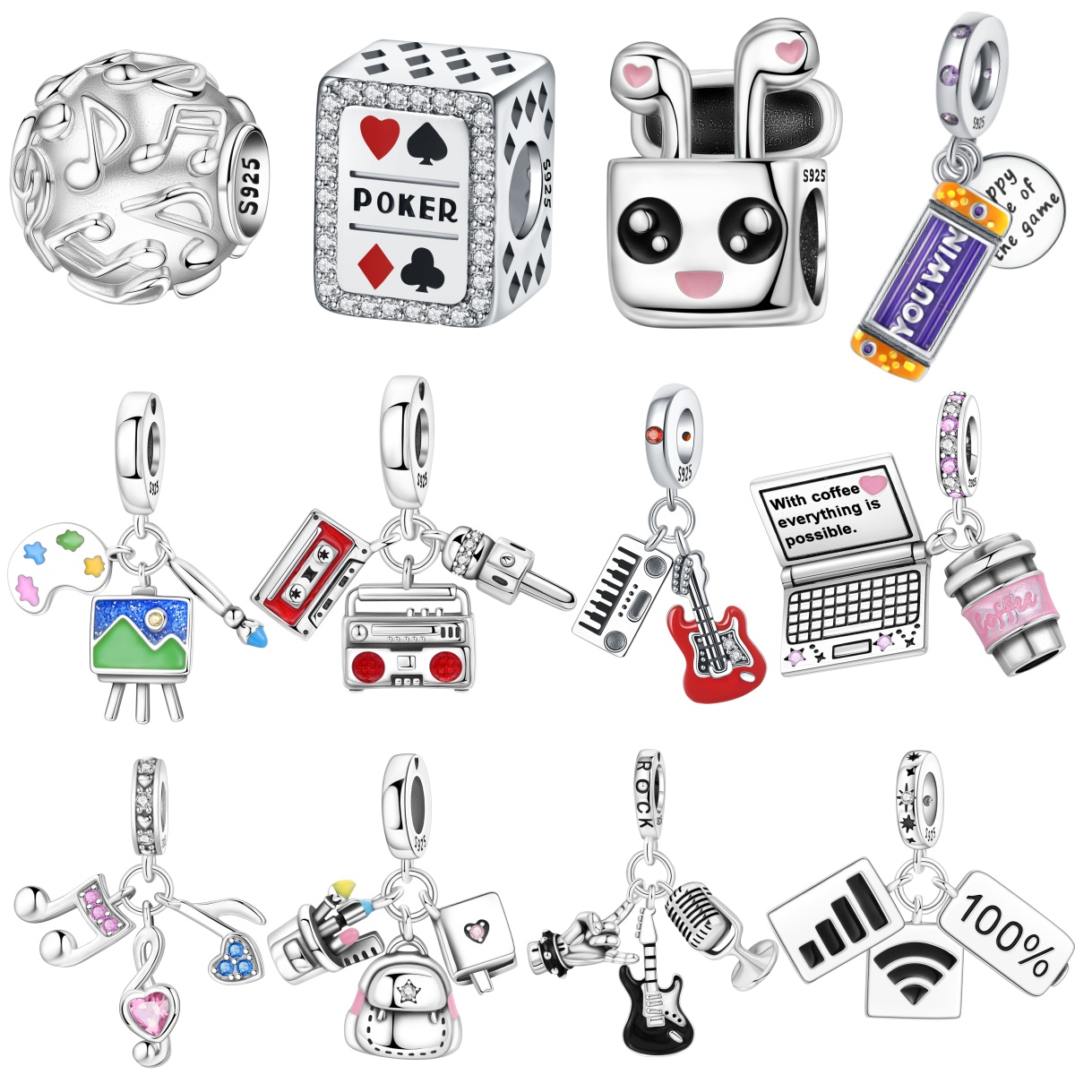 MISEFF S925 Sterling Silver C - Jewelry Making Notes 评论和价格