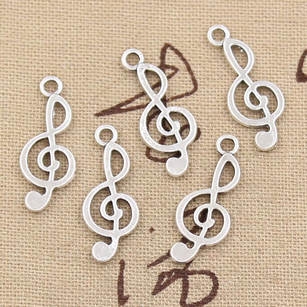30pcs Charms Musical Note 26x1 - Jewelry Making Notes 评论和价格