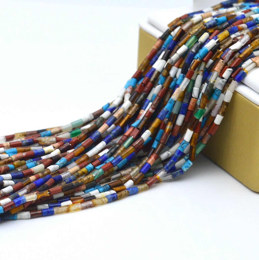 2x2mm 2x4mm 4x13mm Mixed Stone - Jewelry Making Store 评论和价格