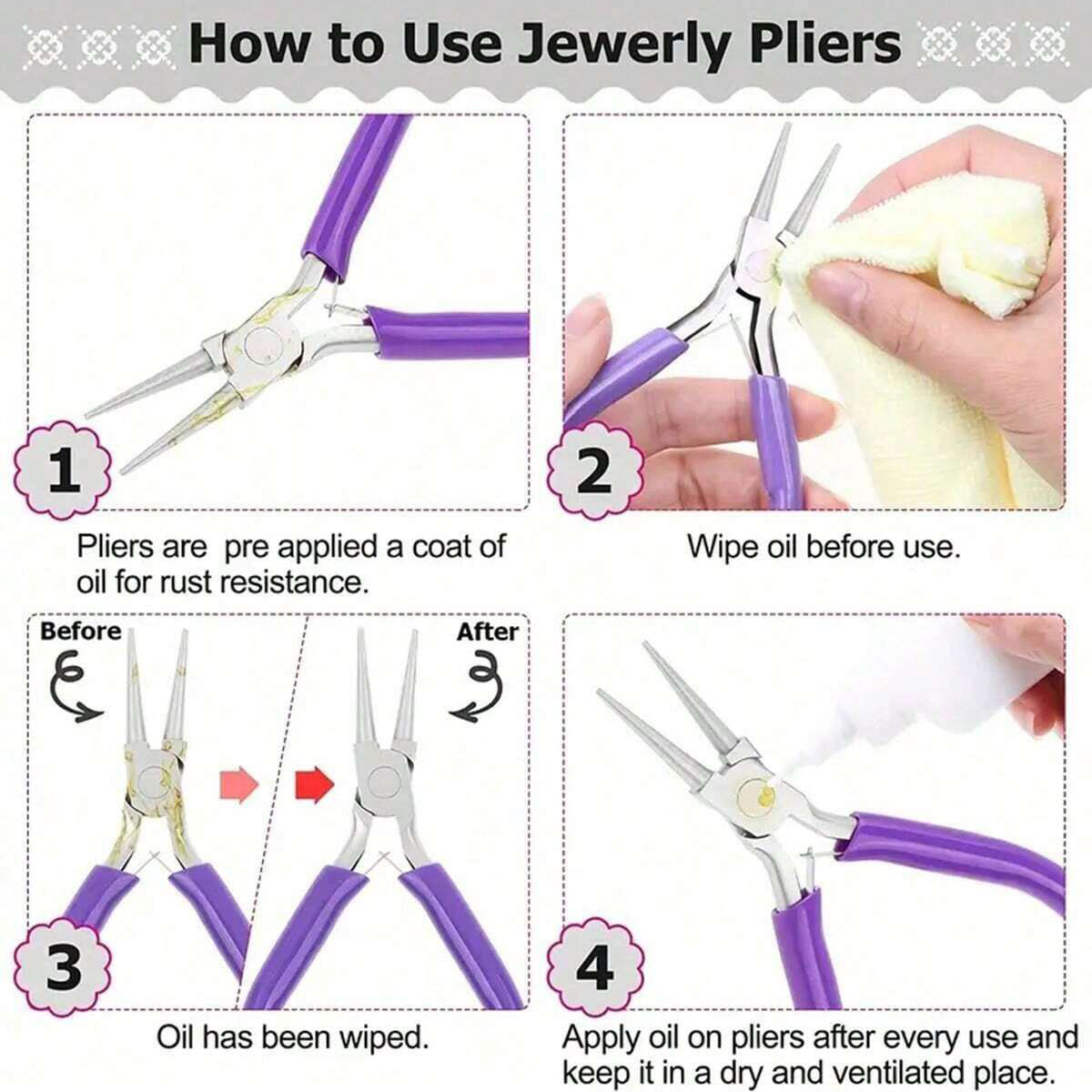 6/5/3pcs Jewelry Making Tools  - Jewelry Making Pliers Set 评论和价格