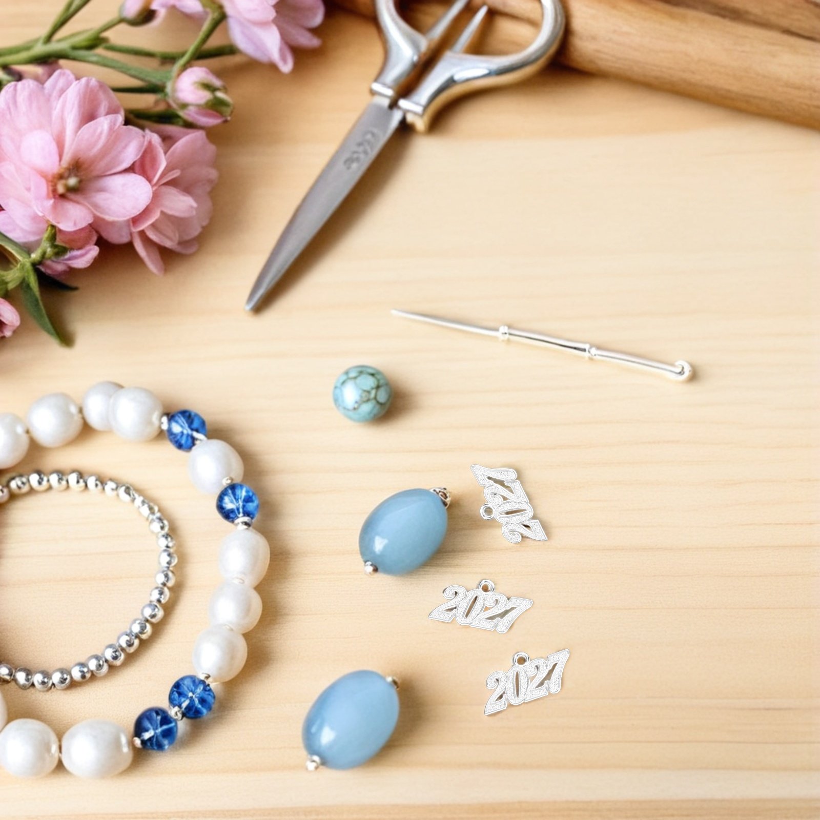 50Pcs 2027 Year Charm Graduati - Jewelry Making Classes 评论和价格