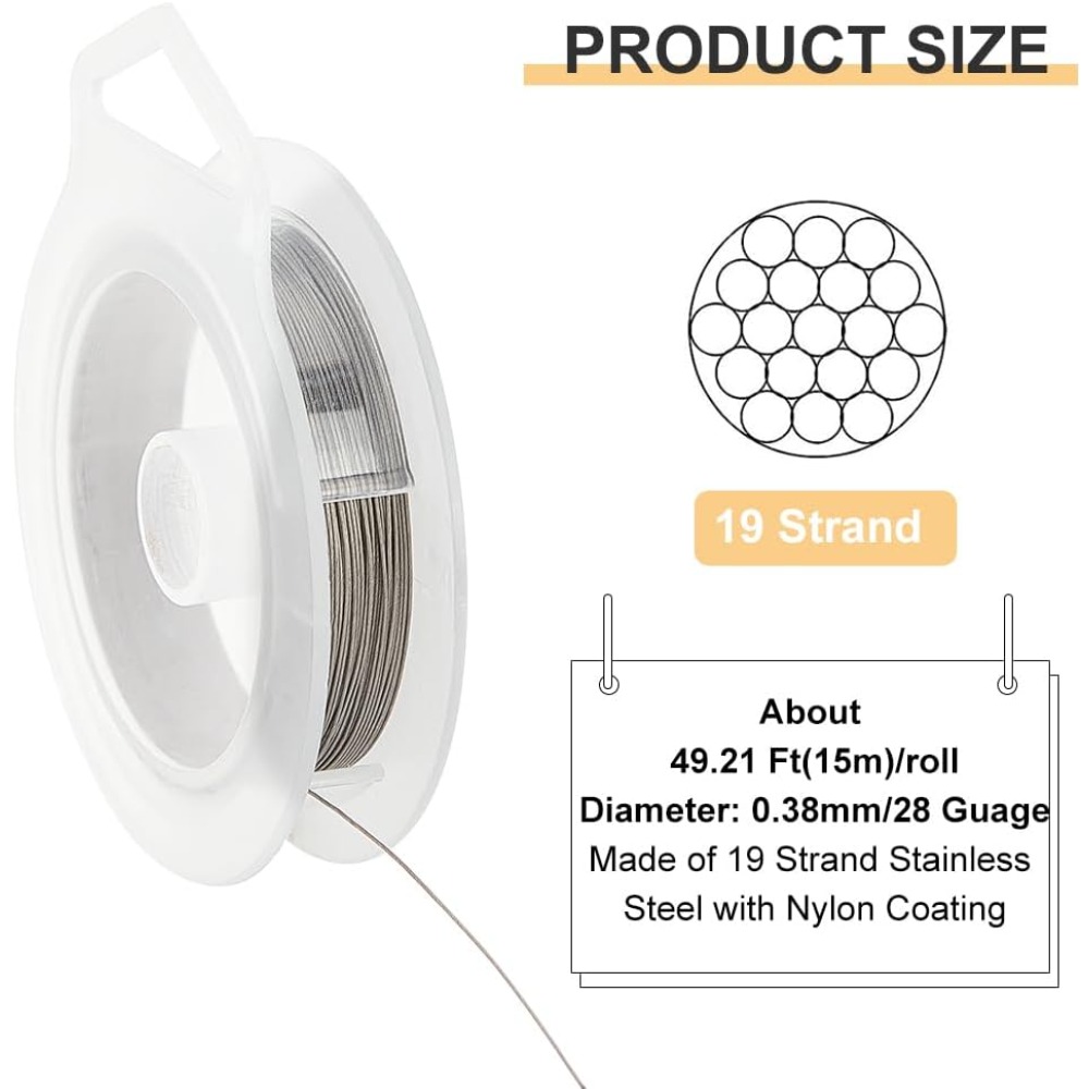 19 Strands Bead String Wire (0 - Jewelry Making Course 评论和价格