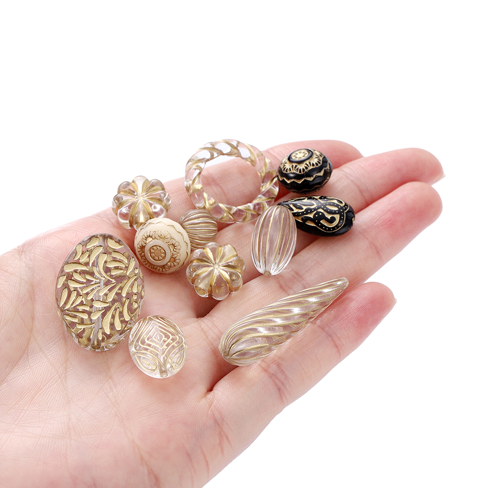 20Pcs Retro Color Drawing Flat - Jewelry Making Drawing 评论和价格