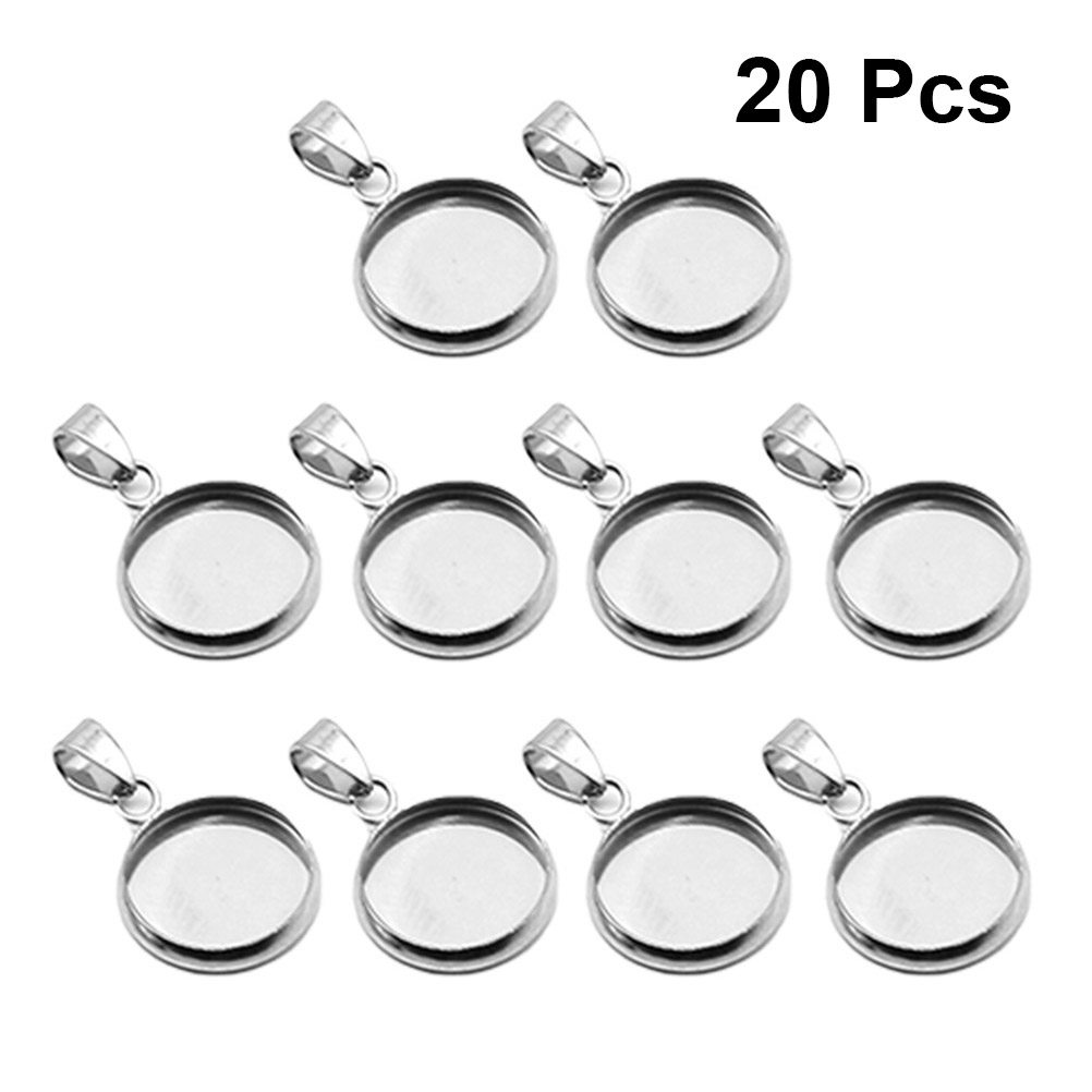 20Pcs DIY Pendant Holder Set S - Making Custom Jewelry 评论和价格