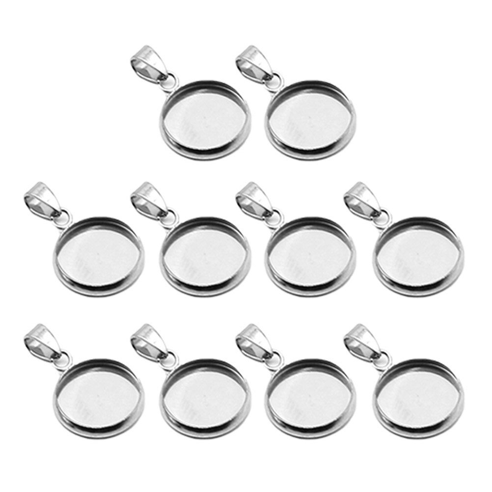 20Pcs DIY Pendant Holder Set S - Making Custom Jewelry 评论和价格