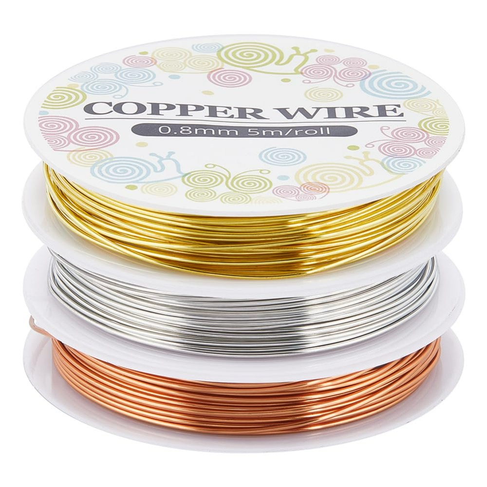 12.8M Copper Jewelry Wire 0.8m - Jewelry Making Course 评论和价格