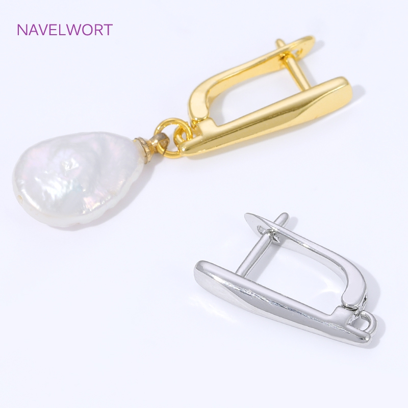 18K Gold Plated Smooth Earring - Jewelry Making Kit 评论和价格