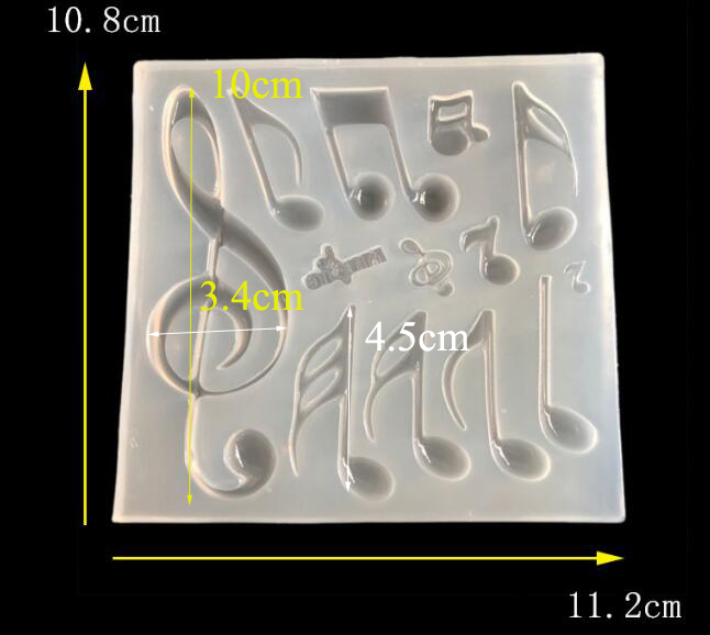 1PC music note silicone mold U - Jewelry Making Notes 评论和价格