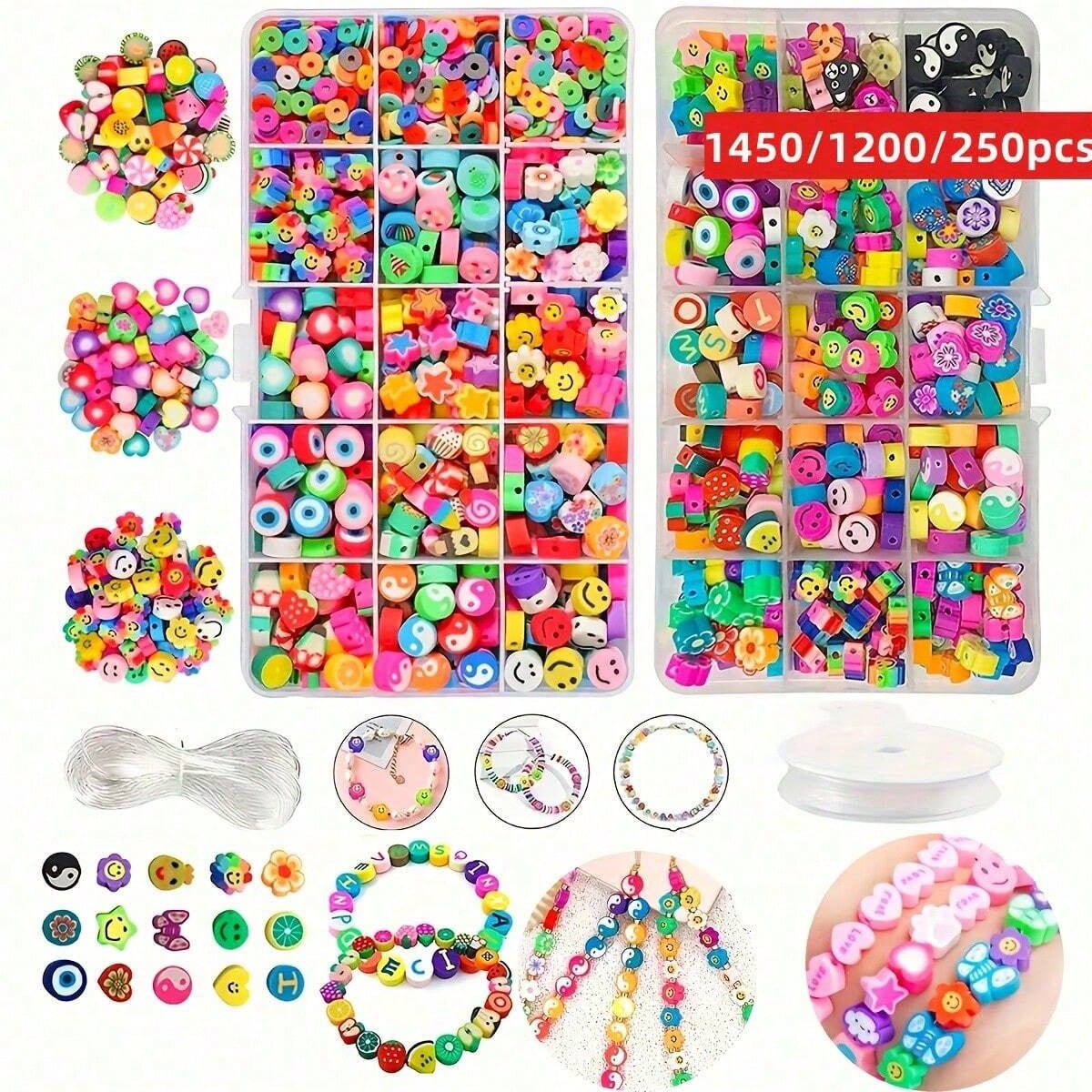 1450/1200/250pcs Polymer Clay  - Jewelry Making For Birthday Party 评论和价格