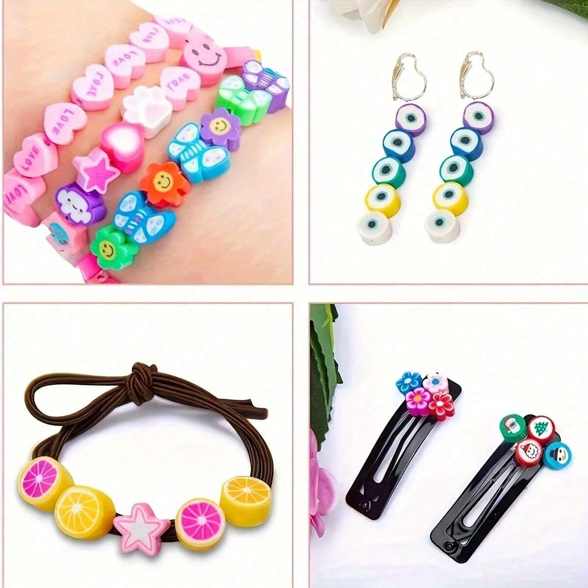 1450/1200/250pcs Polymer Clay  - Jewelry Making For Birthday Party 评论和价格