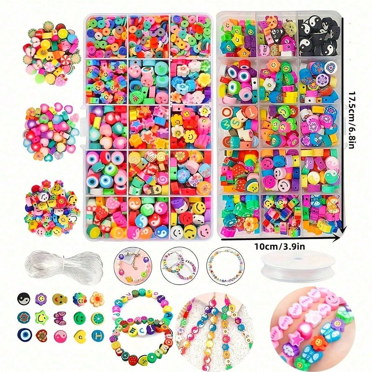 1450/1200/250pcs Polymer Clay  - Jewelry Making For Birthday Party 评论和价格