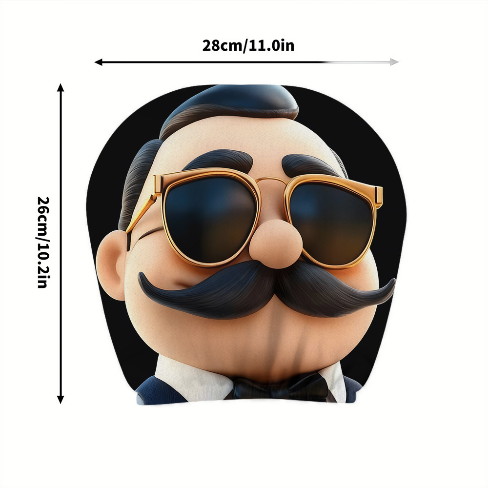 2pcs Retro Gentleman Mustache  - Jewelry Making Glasses 评论和价格