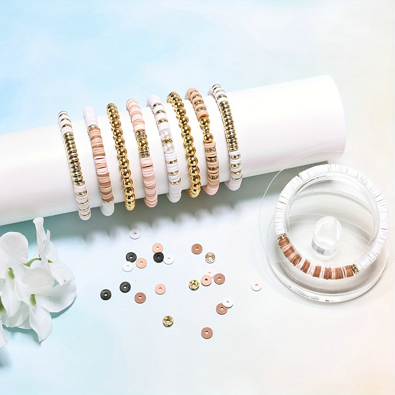 Style DIY Clay Beads Bracelet  - Jewelry Making For Birthday Party 评论和价格