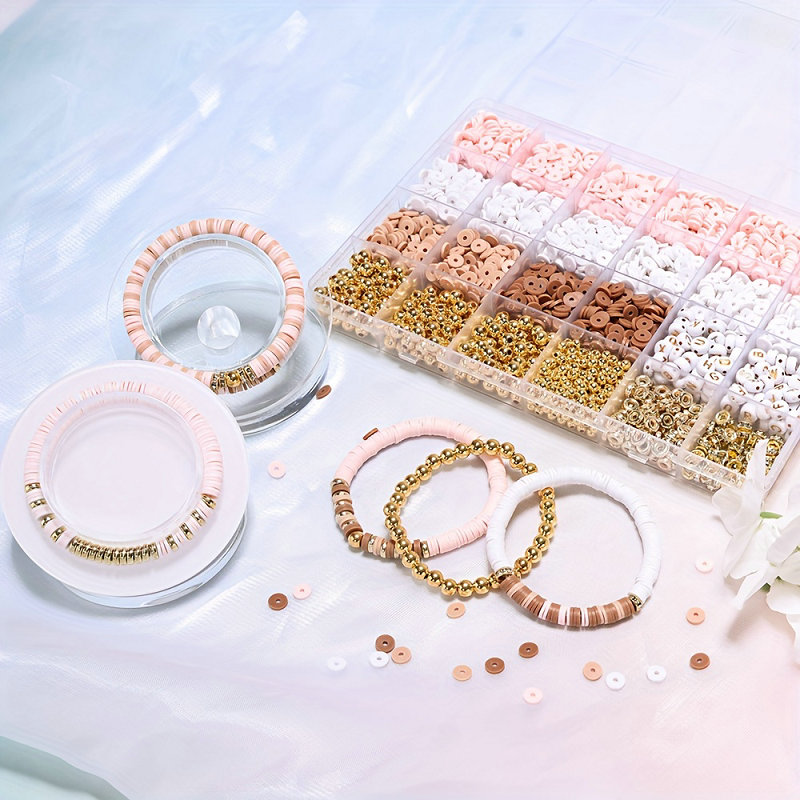 Style DIY Clay Beads Bracelet  - Jewelry Making For Birthday Party 评论和价格