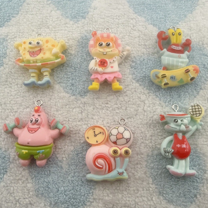 10pcs cartoon resin pendant, D - Jewelry Making Resin 评论和价格