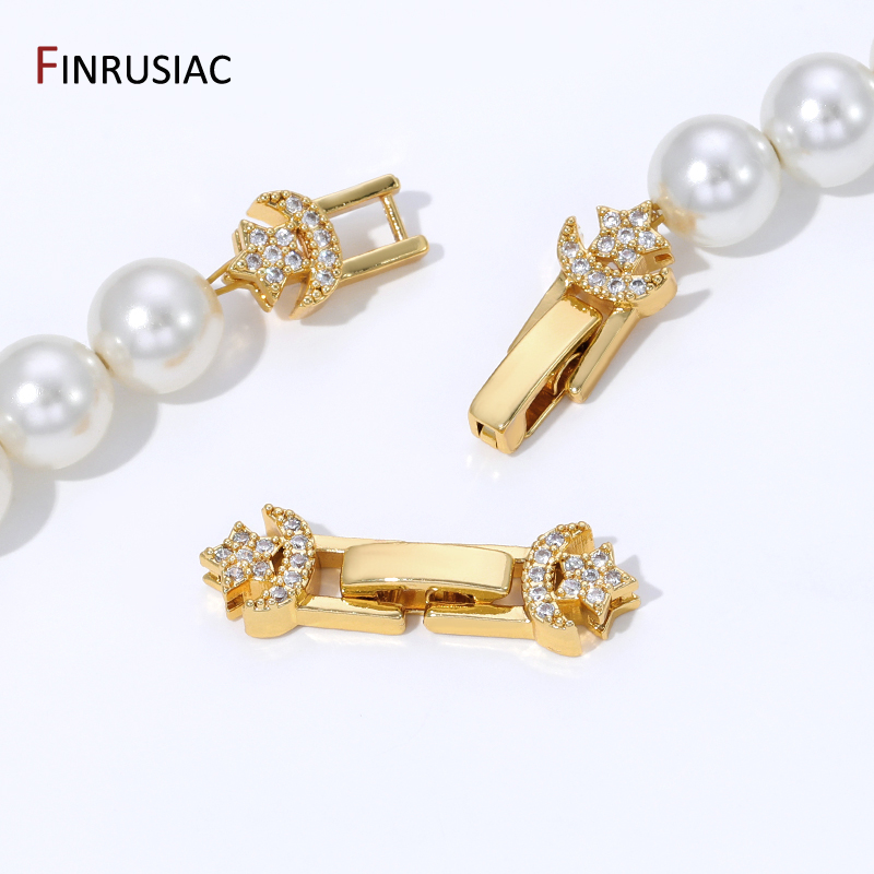 18K Gold Plated Brass Pearl Cl - Jewelry Making Bead 评论和价格