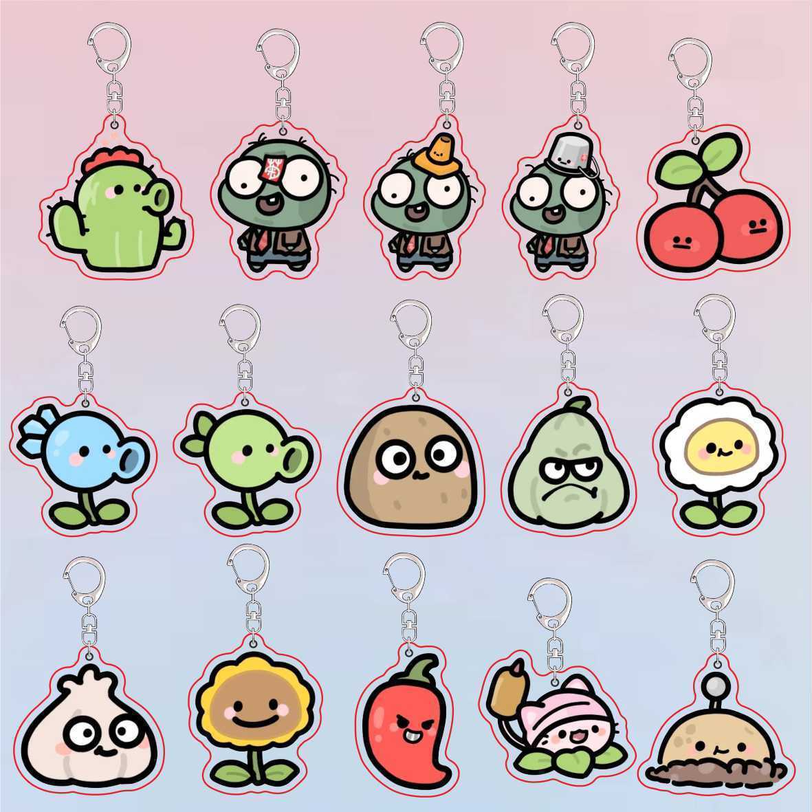Plants Vs Zombies Acrylic Cute - Jewelry Making Resin 评论和价格