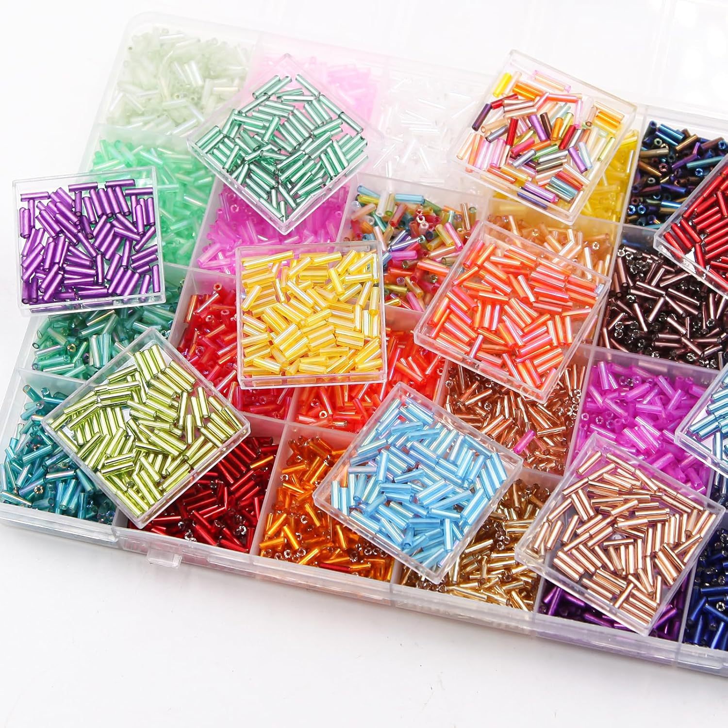 About 6720Pcs/Box 7mm 28 Color - Seed Bead Tube 评论和价格