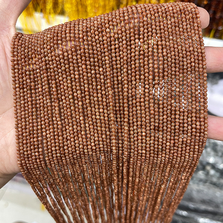 3mm natural stone beads granet - Jewelry Making Store 评论和价格