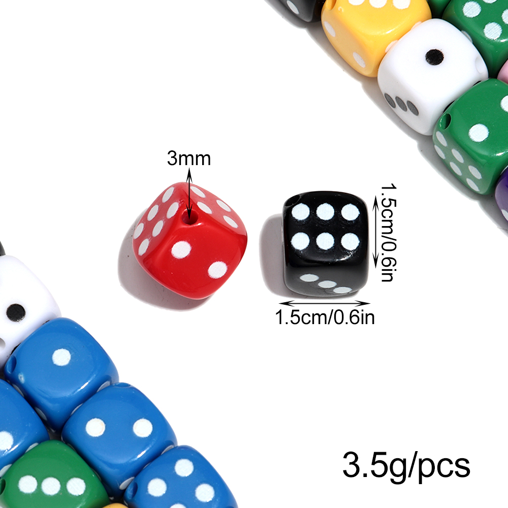 10pcs Acrylic Colorful Funny G - Jewelry Making Game 评论和价格