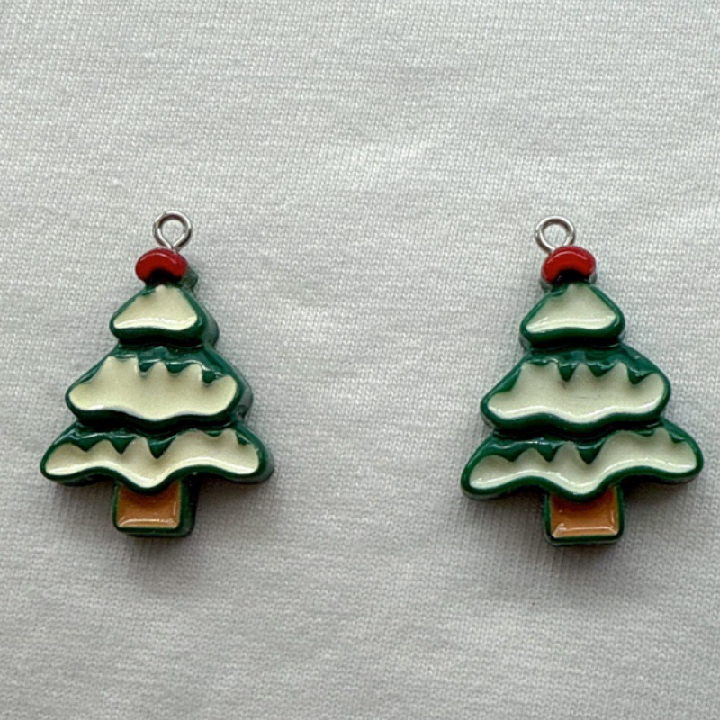 10pcs Christmas Cartoon Series - Jewelry Making Resin 评论和价格