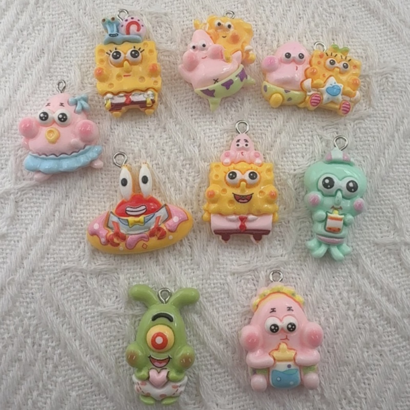 10pcs cartoon resin pendant, D - Jewelry Making Resin 评论和价格