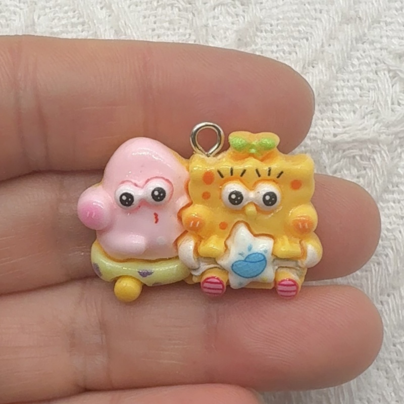 10pcs cartoon resin pendant, D - Jewelry Making Resin 评论和价格
