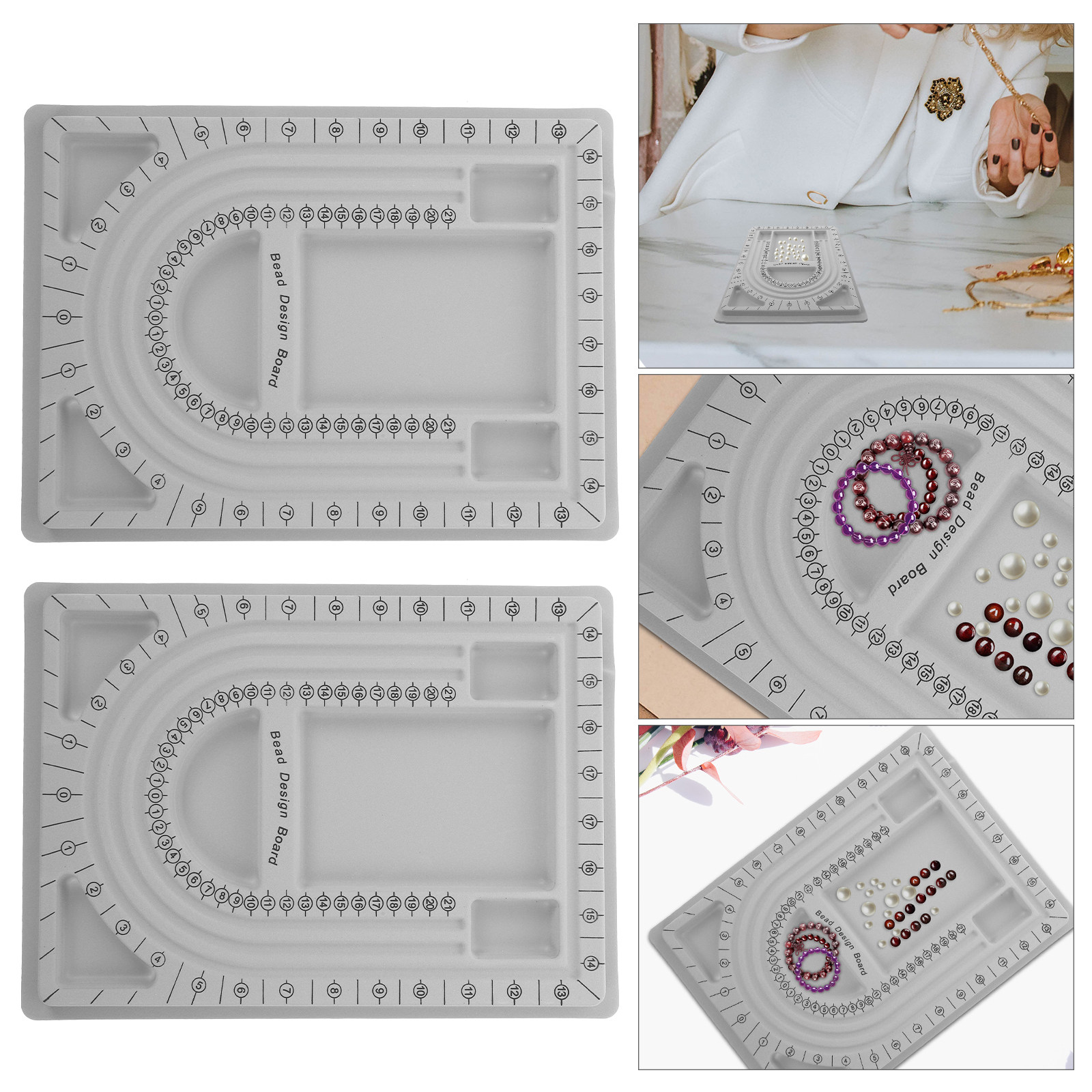 2Pcs Bead Design Board Jewelry - Jewelry Making Bead 评论和价格
