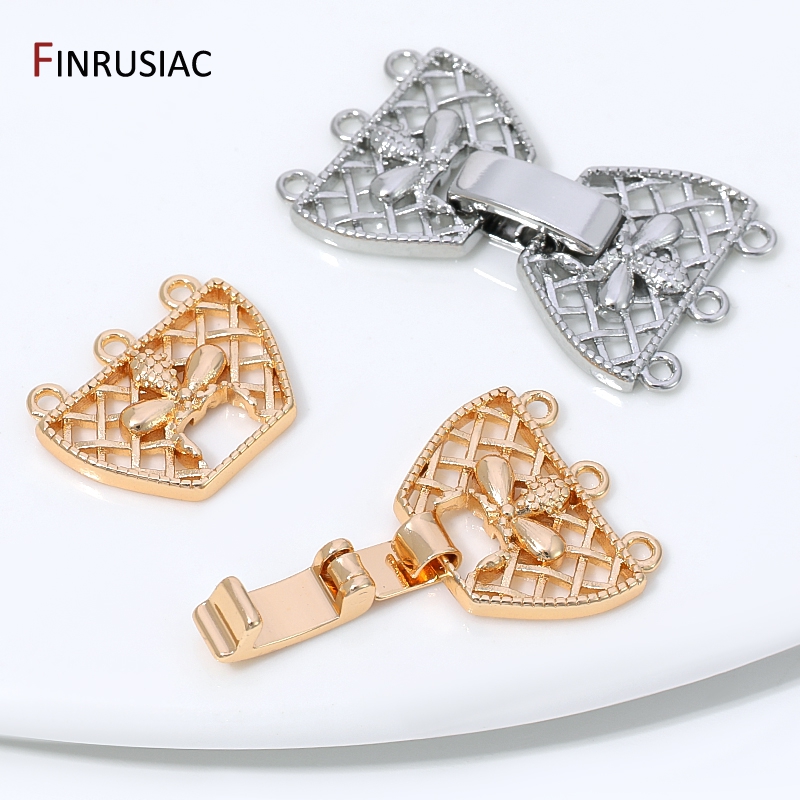 14K Gold Plated Brass 3-Row Pe - Jewelry Making Bead 评论和价格